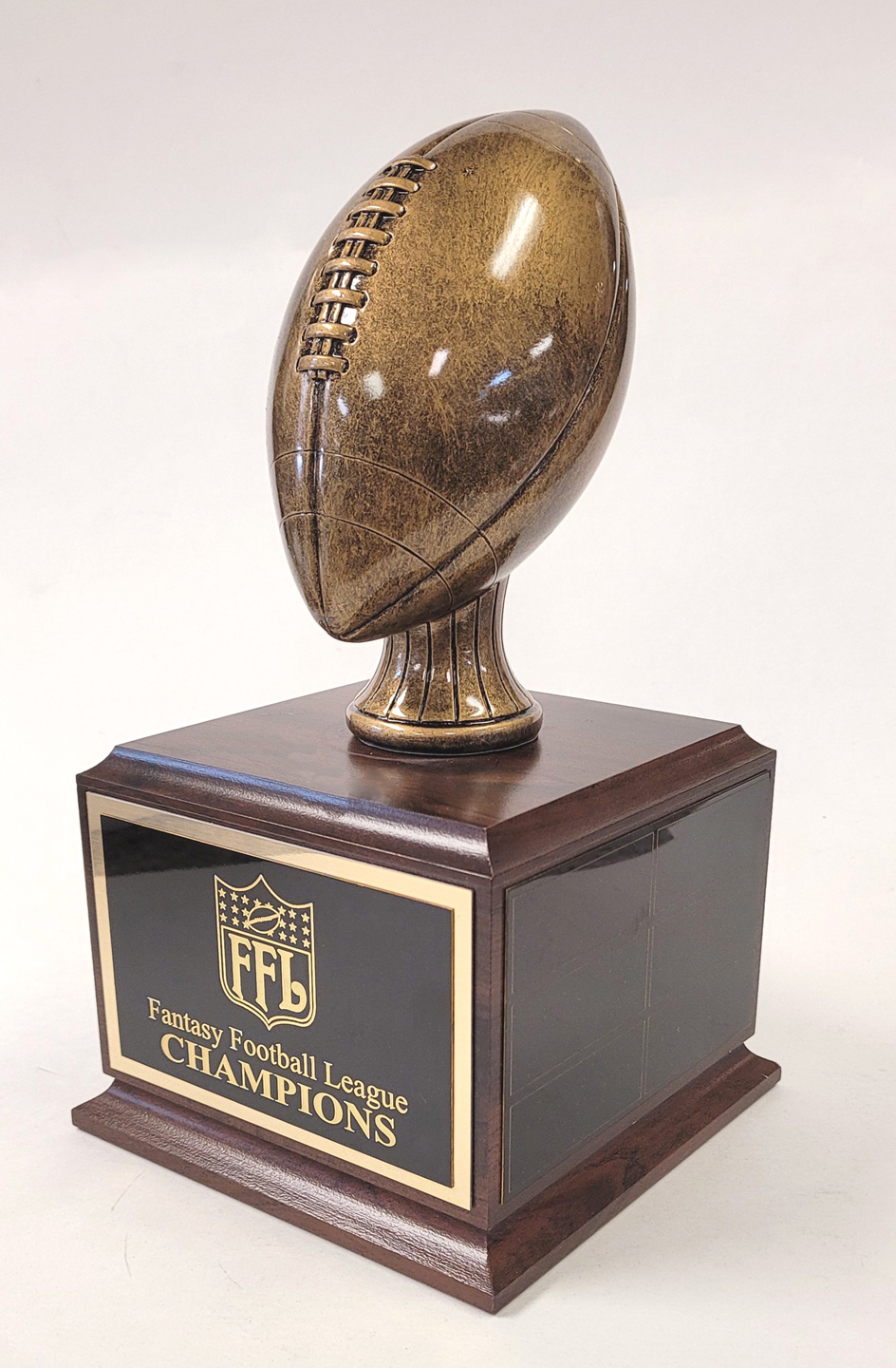 9.75 Overall Height Gold Resin Fantasy Football Traveling Trophy