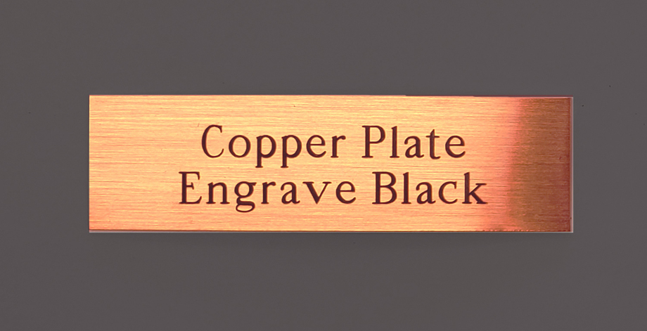 Copper Plate with Black Engraving individual plates for Fantasy Trophies