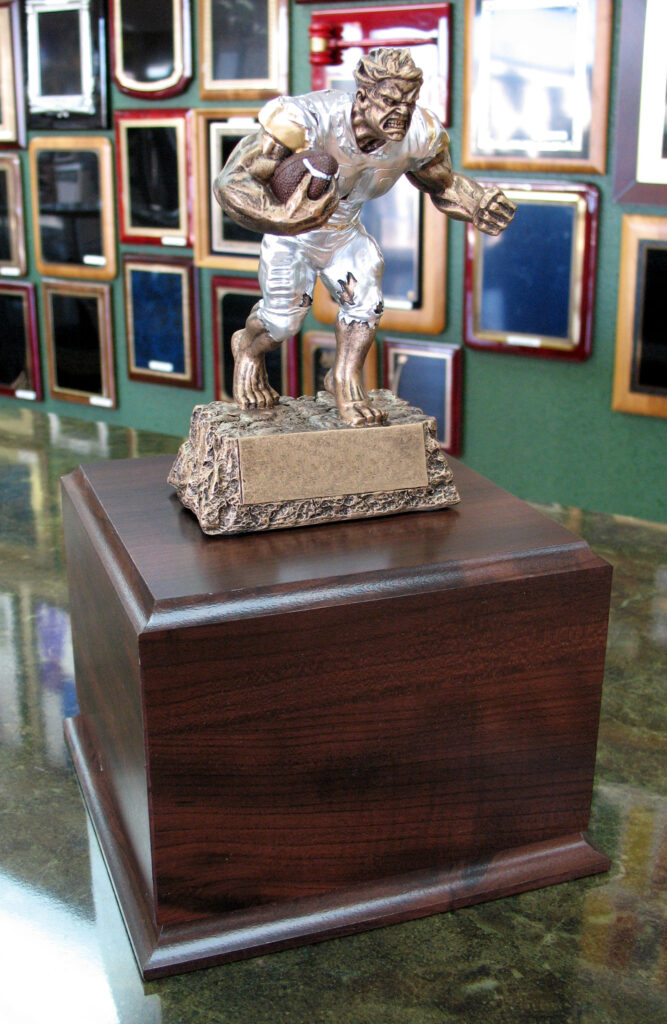11.875 Tall Monster Fantasy Football Traveling Trophy Fantasy Trophy
