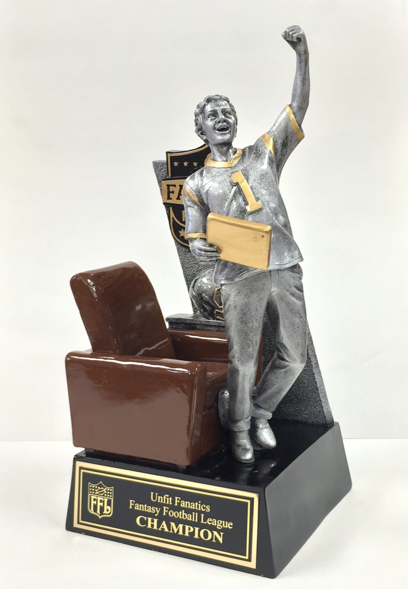 13 Large Fantasy Football Champion Resin Trophy - Fantasy Trophy Store