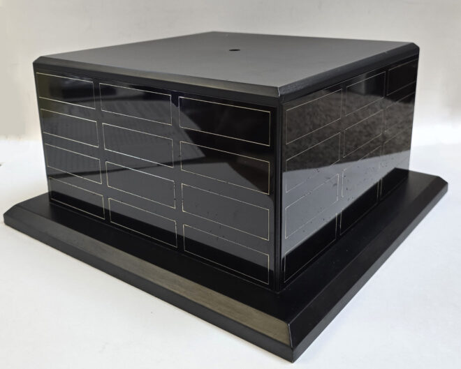 11 3/4 x 11 3/4 x 5 7/8" Tall Matte Black Base with Front Plate & Frames