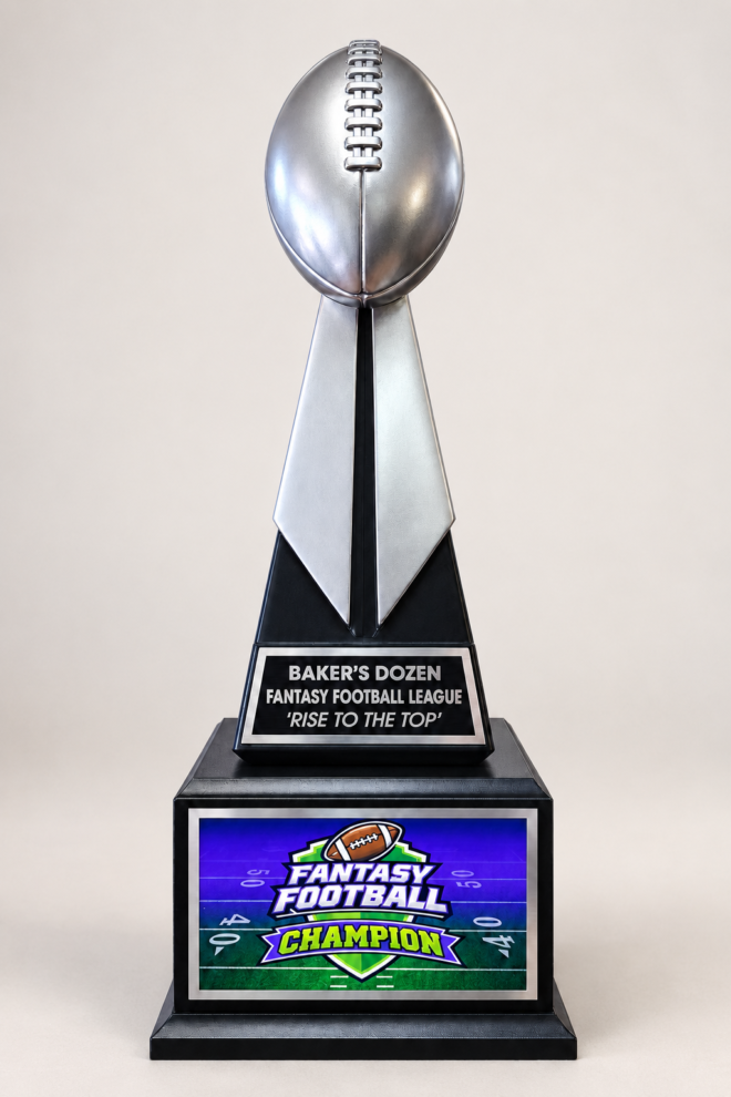 19" Tall Aspire Lombardi Style Football Trophy